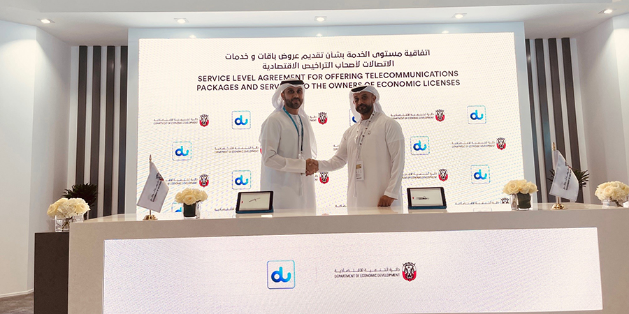 شراكة استراتيجية بين دو ودائرة التنمية الاقتصادية في أبوظبي لتوفير خدمات اتصال مبتكرة