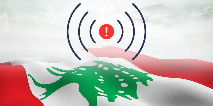 إنقطاع خدمات الاتصالات وتباطؤ شبكة الانترنت في لبنان